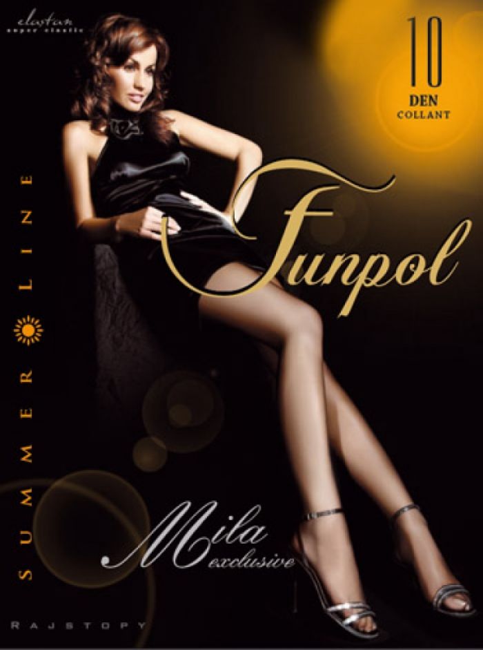 Funpol Rajstopy-bezpalcowe-mila-exclusive-10-den  Classic Thin Pantyhose 2017 | Pantyhose Library