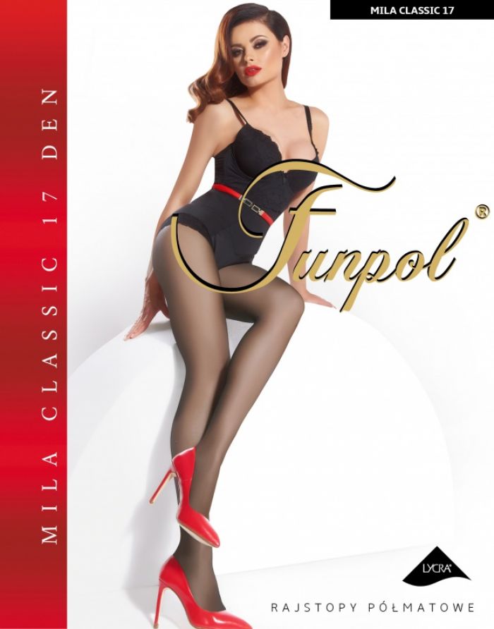 Funpol Rajstopy-mila-classic-17-den  Classic Thin Pantyhose 2017 | Pantyhose Library