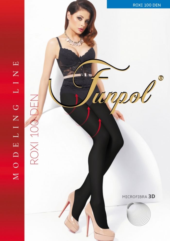 Funpol Rajstopy-microfibra-3d-roxi-100-den  Classic Thick Pantyhose 2017 | Pantyhose Library