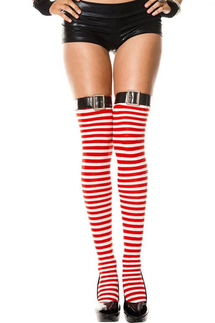Music Legs Buckle-and-belt-thigh-hi  Thigh Hi 2018 | Pantyhose Library