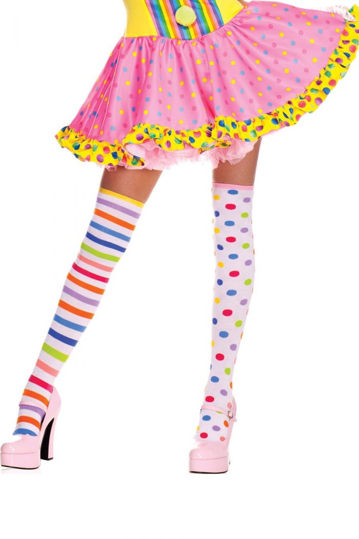 Music Legs Clown-acrylic-thigh-hi  Thigh Hi 2018 | Pantyhose Library