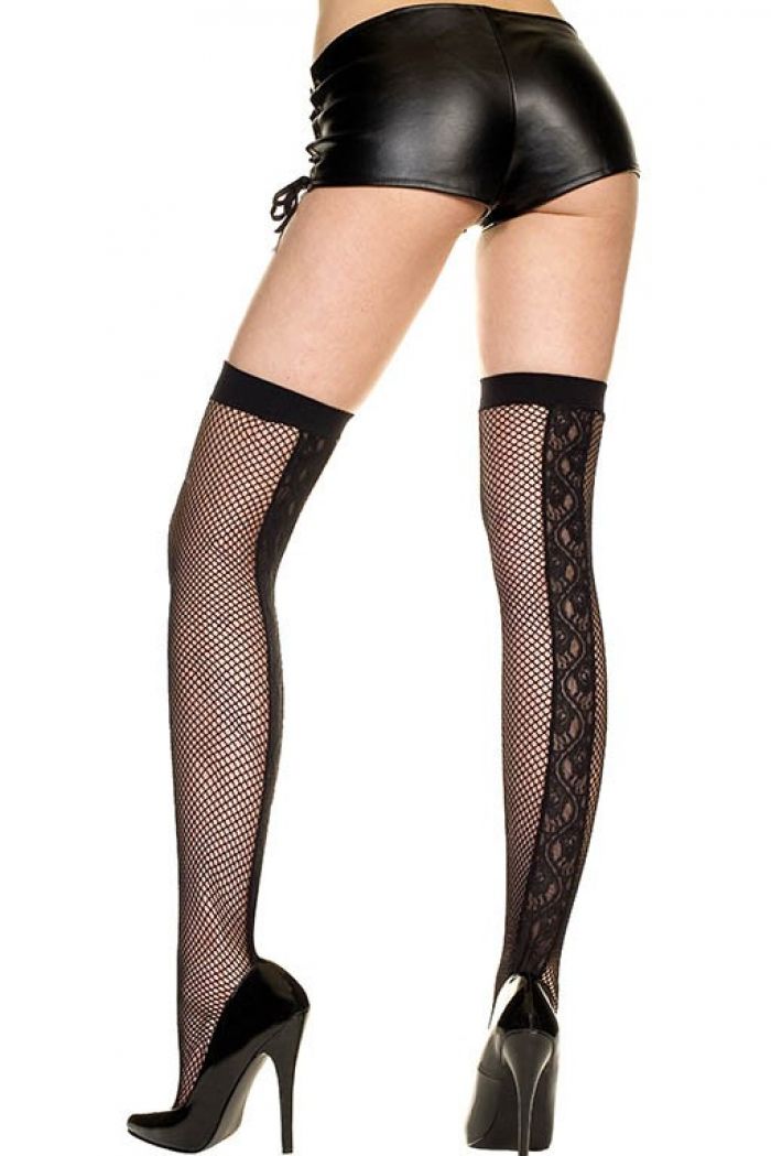 Music Legs Lace-backseam-fishnet-thigh-hi  Thigh Hi 2018 | Pantyhose Library