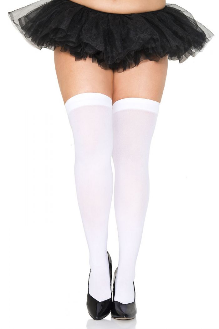 Music Legs Plus-size-opaque-thigh-hi  Thigh Hi 2018 | Pantyhose Library