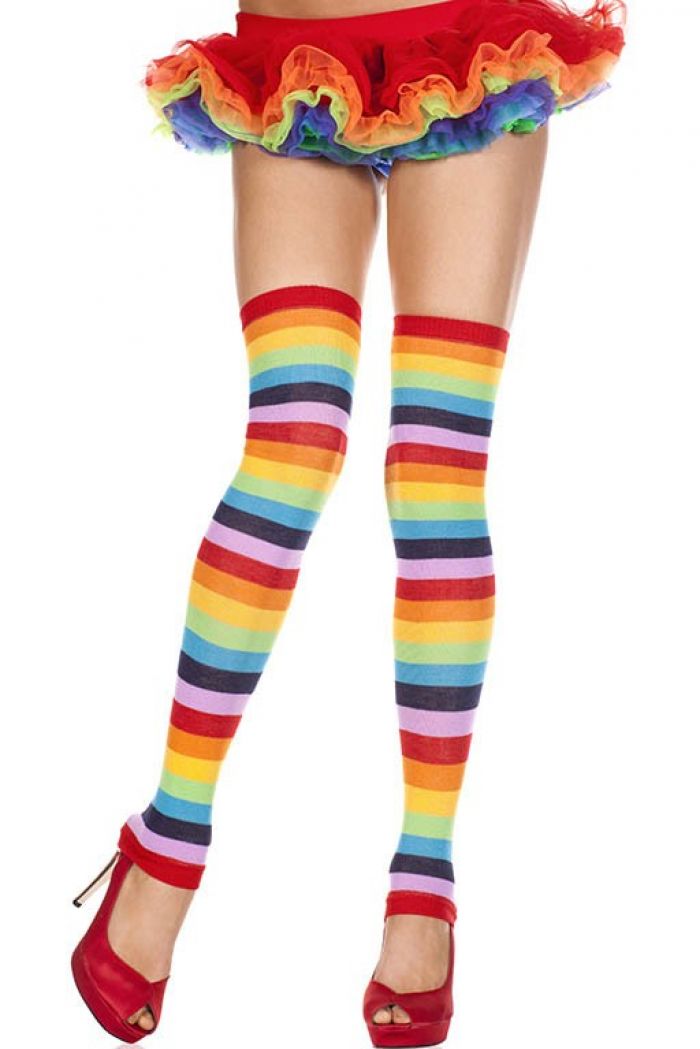 Music Legs Rainbow-footless-acrylic-thigh-hi-leg-warmer-39  Thigh Hi 2018 | Pantyhose Library