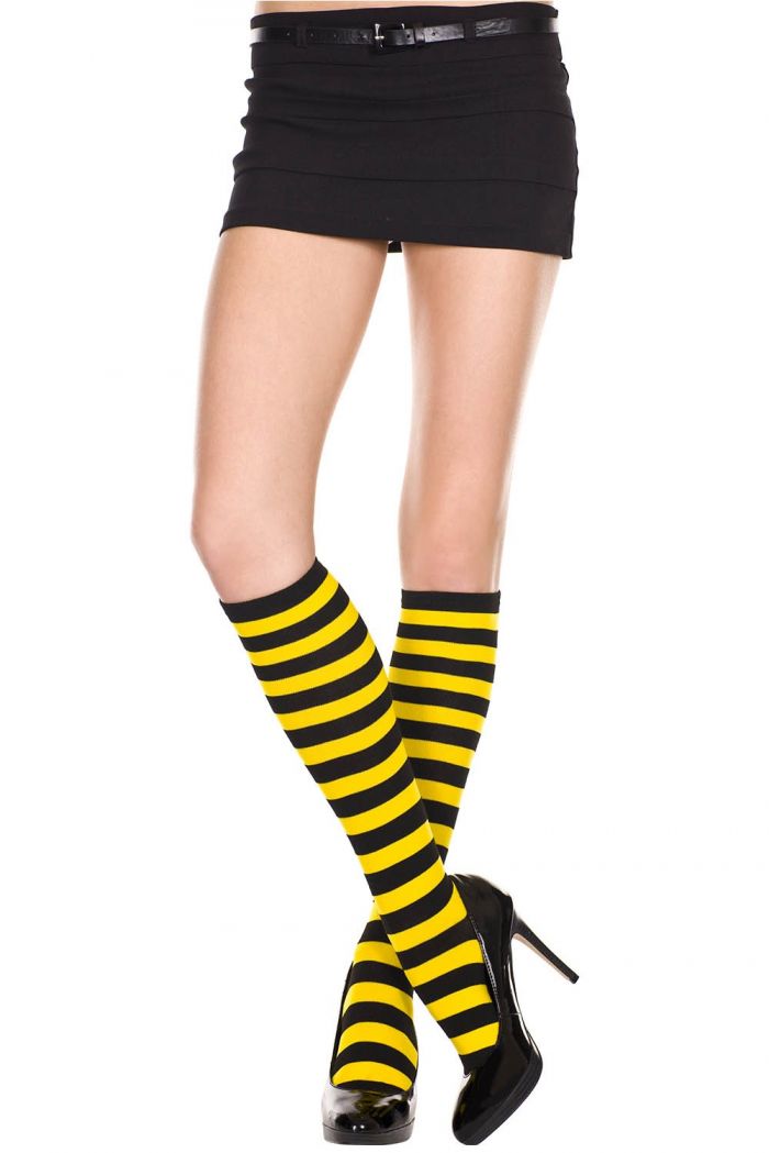 Music Legs Acrylic-wide-stripes-knee-hi  Knee Highs 2018 | Pantyhose Library