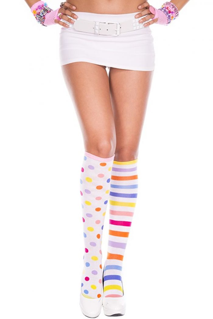 Music Legs Clown-acrylic-knee-hi  Knee Highs 2018 | Pantyhose Library