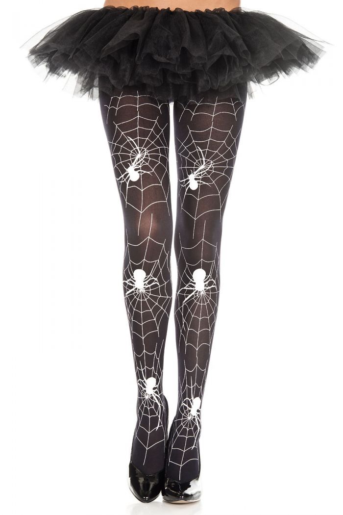 Music Legs Spider-and-web-print-pantyhose  Pantyhose Collection 2018 | Pantyhose Library