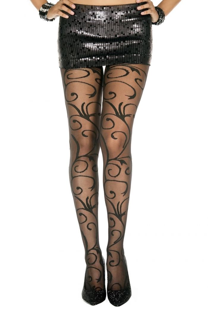 Music Legs Swirl-pattern-sheer-spandex-pantyhose  Pantyhose Collection 2018 | Pantyhose Library