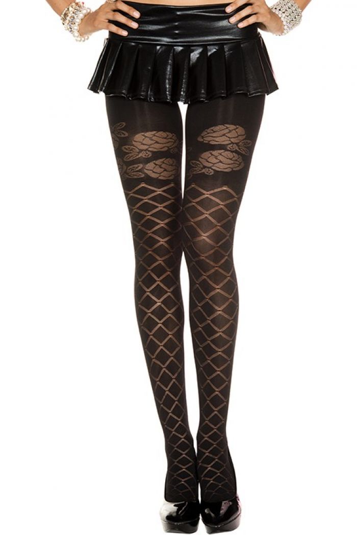 Music Legs Trellis-design-spandex-pantyhose  Pantyhose Collection 2018 | Pantyhose Library