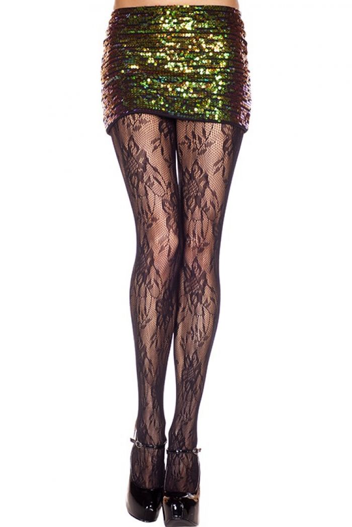 Music Legs Vintage-design-lace-spandex-pantyhose  Pantyhose Collection 2018 | Pantyhose Library