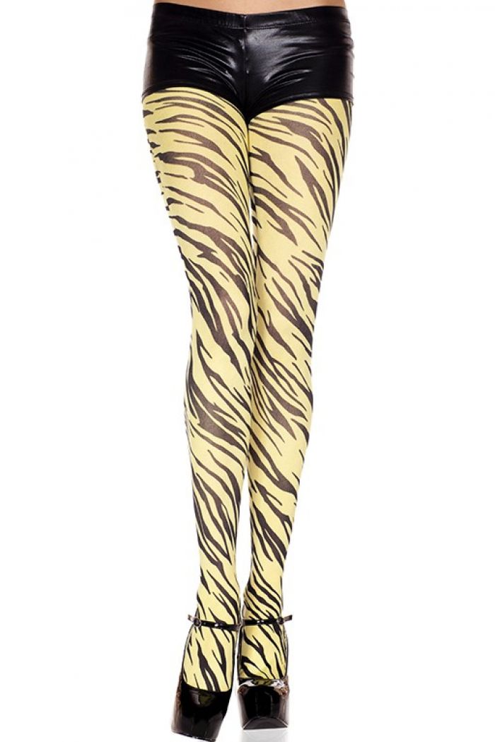 Music Legs Zebra-print-opaque-pantyhose  Pantyhose Collection 2018 | Pantyhose Library