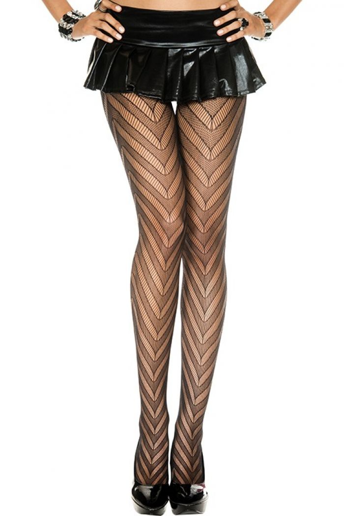 Music Legs Zig-zag-design-pantyhose  Pantyhose Collection 2018 | Pantyhose Library