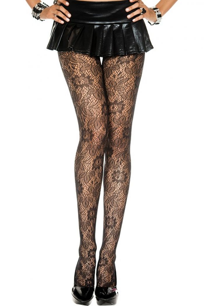 Music Legs Botanical-lace-spandex-pantyhose  Pantyhose Collection 2018 | Pantyhose Library