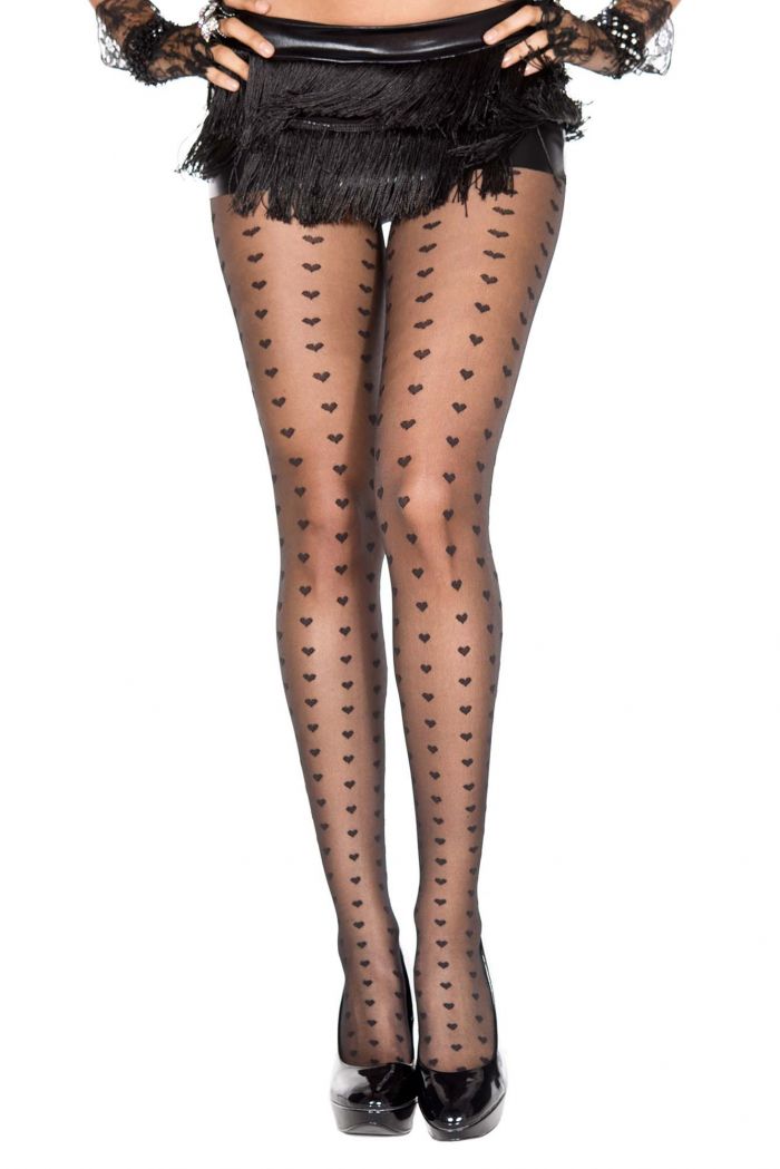 Music Legs Heart-columns-sheer-spandex-pantyhose  Pantyhose Collection 2018 | Pantyhose Library