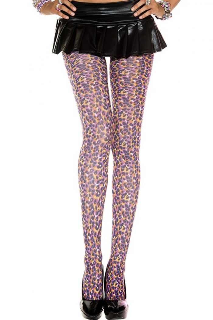 Music Legs Multicolor-leopard-print-pantyhose  Pantyhose Collection 2018 | Pantyhose Library