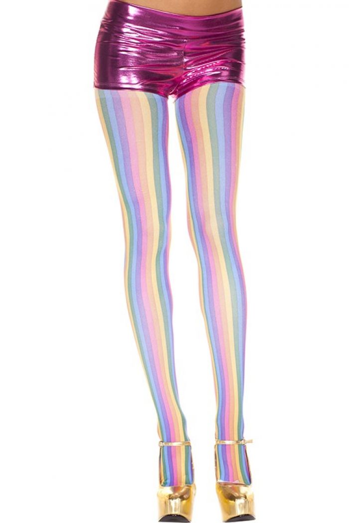 Music Legs Rainbow-striped-pantyhose  Pantyhose Collection 2018 | Pantyhose Library