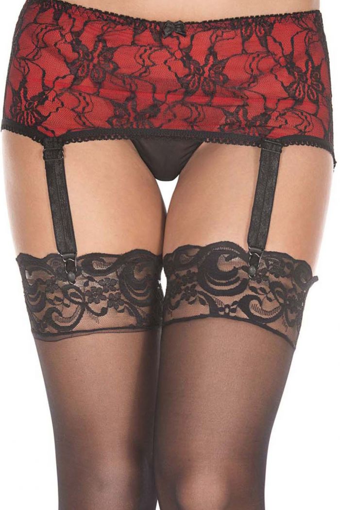 Music Legs Spandex-flower-lace-mini-garter-skirt  Suspender Pantyhose 2018 | Pantyhose Library