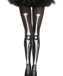 Skeleton-Print-Pantyhose