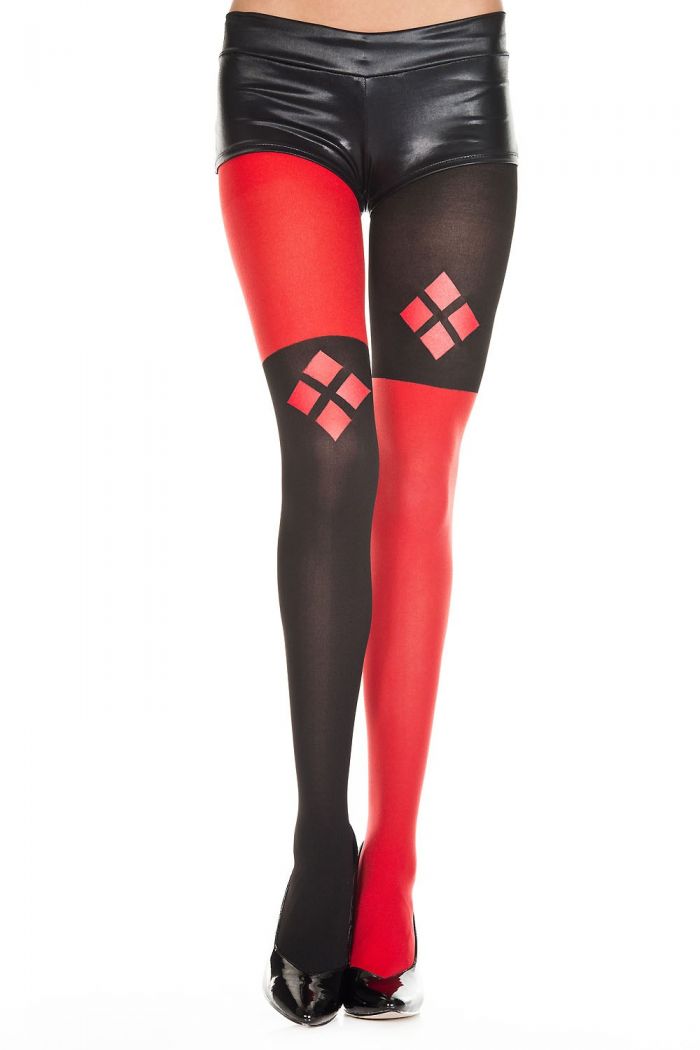 Music Legs Harley-quinn-design-pantyhose  Halloween 2018 | Pantyhose Library