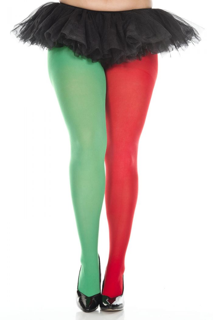 Music Legs Plus-size-opaque-jester-tights  Halloween 2018 | Pantyhose Library