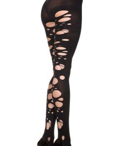 Tattered-Stirrup-Opaque-Spandex-Leggings