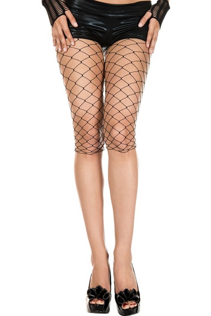 Music Legs Diamond-net-spandex-capri  Footles Panyhose 2018 | Pantyhose Library