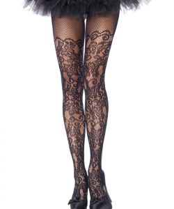 Floral-Vine-Net-Pantyhose