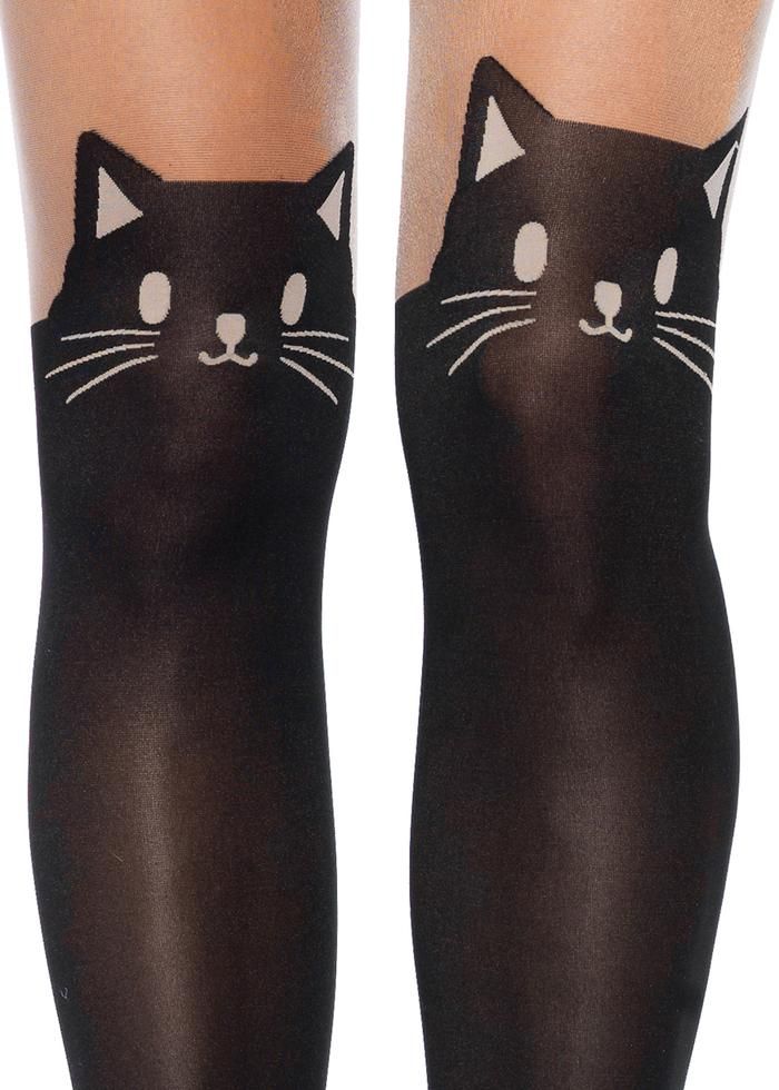 Leg Avenue Black-cat-pantyhose-view  Tights Catalog 2018 | Pantyhose Library