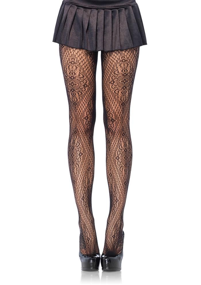 Leg Avenue Florentine-lace-pantyhose  Tights Catalog 2018 | Pantyhose Library