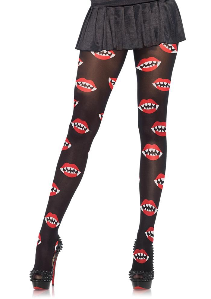 Leg Avenue Vampire-bite-pantyhose  Tights Catalog 2018 | Pantyhose Library