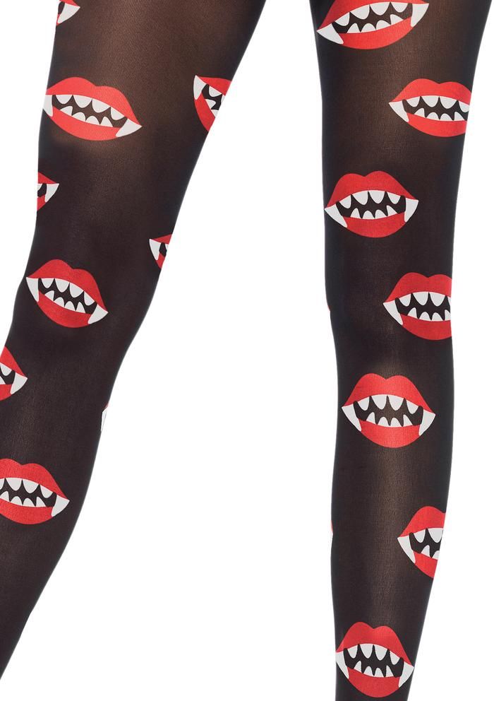 Leg Avenue Vampire-bite-tights-view  Tights Catalog 2018 | Pantyhose Library