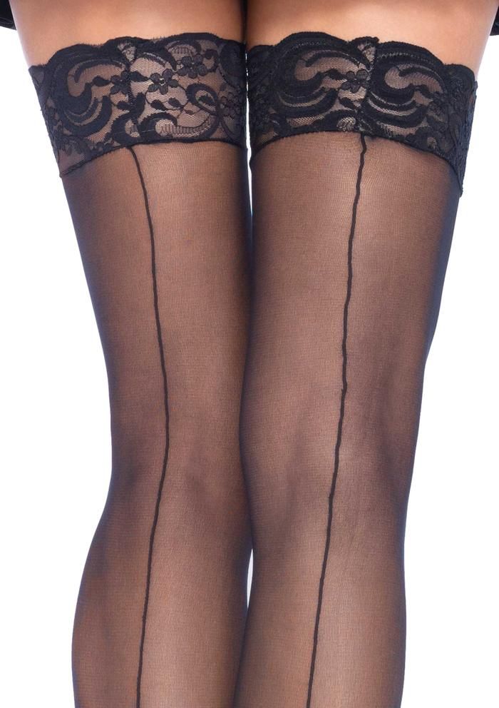 Leg Avenue Plus-size-backseam-stockings-view6  Curvy Legs 2018 | Pantyhose Library