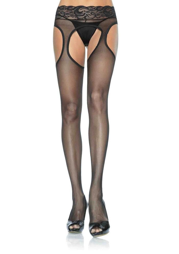 Leg Avenue Plus-size-sheer-suspender-hose  Curvy Legs 2018 | Pantyhose Library