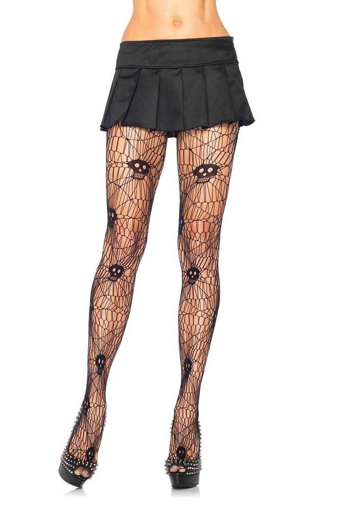 Leg Avenue Plus-size-skull-pantyhose  Curvy Legs 2018 | Pantyhose Library