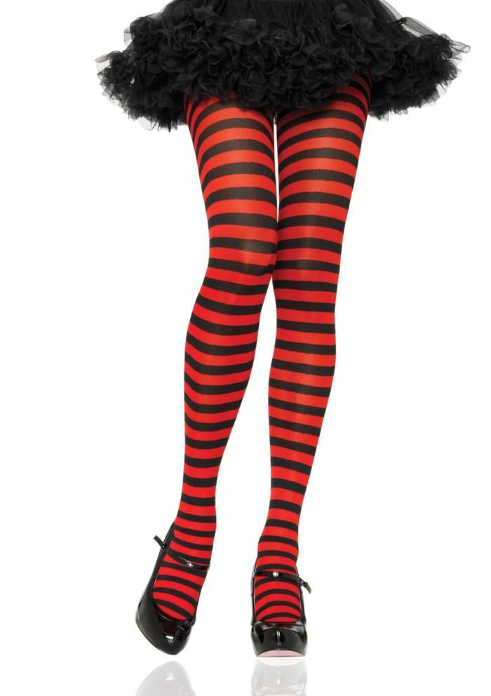 Leg Avenue Plus-size-striped-tights-view  Curvy Legs 2018 | Pantyhose Library