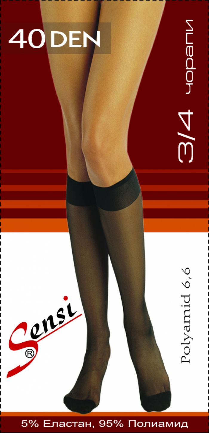 Sensi 2-3 Elastic Mat-finish Socks 40 Den  Hosiery Packs 2017 | Pantyhose Library