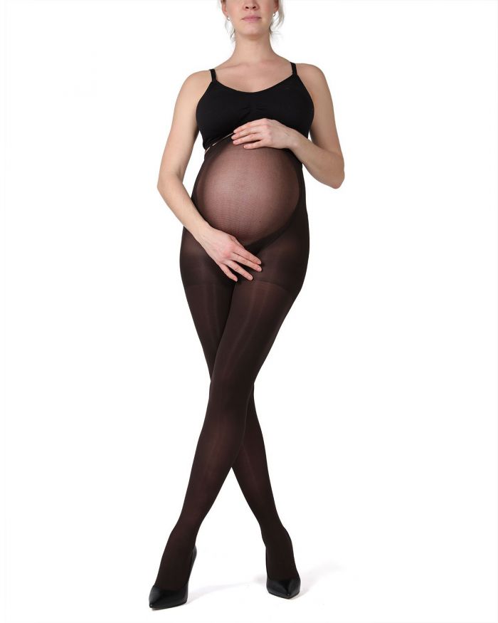 Memoi Maternity Hosiery 2018 Ma-404-dk-chocolate-front_web  Hosiery Catalog 2018 | Pantyhose Library