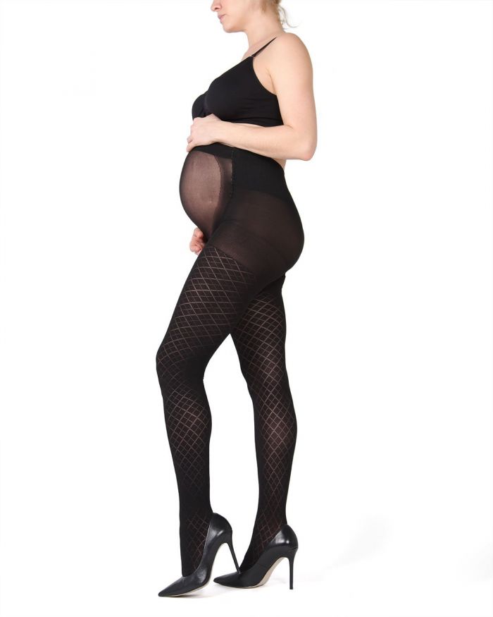 Memoi Maternity Hosiery 2018 Ma-418-black-side_web  Hosiery Catalog 2018 | Pantyhose Library