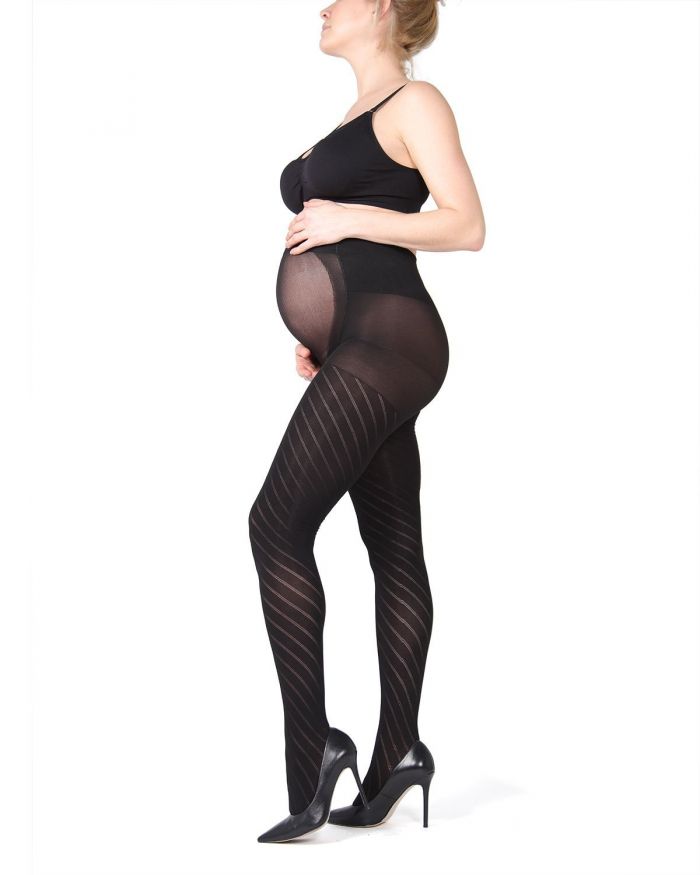 Memoi Maternity Hosiery 2018 Ma-420-black-side_web  Hosiery Catalog 2018 | Pantyhose Library