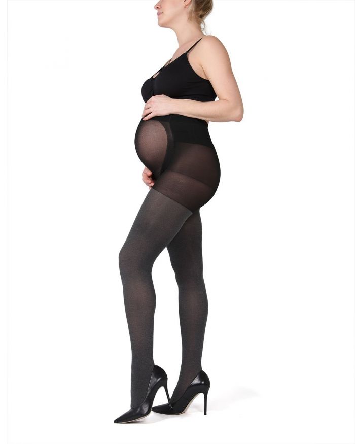 Memoi Maternity Hosiery 2018 Ma-421-gray-side_web  Hosiery Catalog 2018 | Pantyhose Library