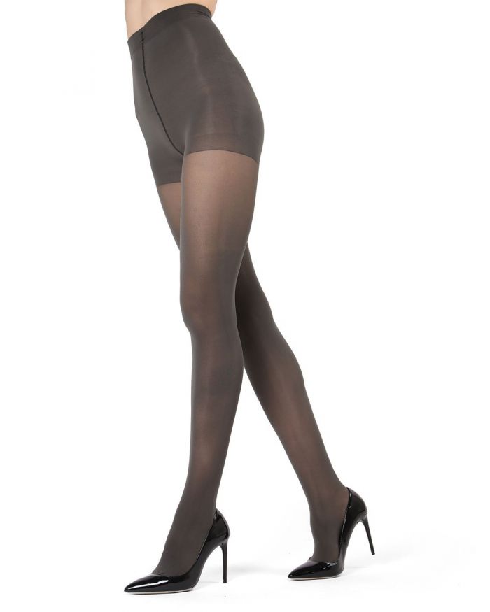 Memoi Opaque Tights 2018 Mo-312-charcoal-web  Hosiery Catalog 2018 | Pantyhose Library