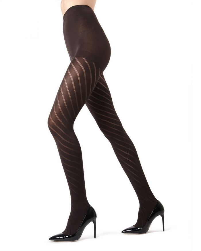 Memoi Opaque Tights 2018 Mo-320-chocolate  Hosiery Catalog 2018 | Pantyhose Library