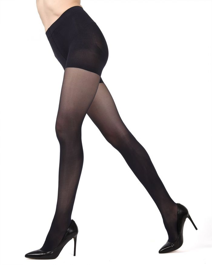 Memoi Opaque Tights 2018 Mo-840-navy-side_web  Hosiery Catalog 2018 | Pantyhose Library