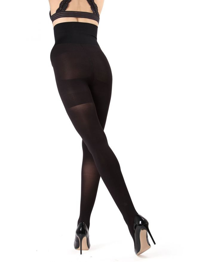 Memoi Opaque Tights 2018 Mst-900-black-back-web  Hosiery Catalog 2018 | Pantyhose Library