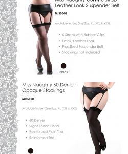 Miss Naughty - Plus Size Hosiery Catalog