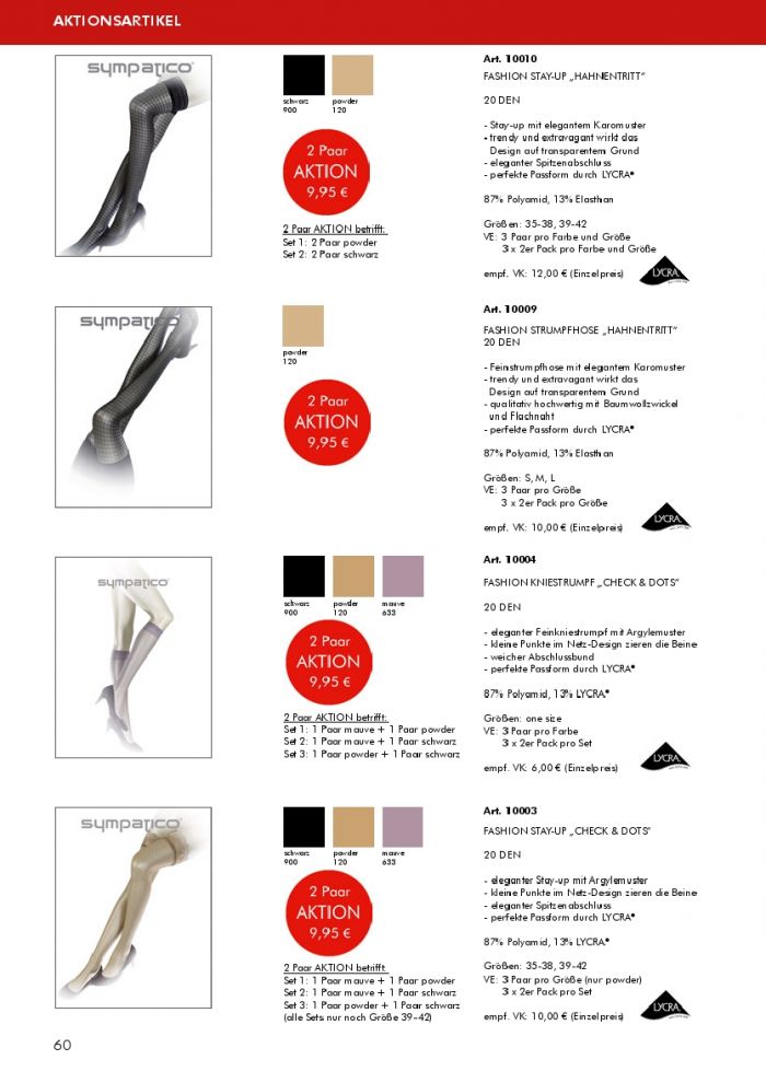 Sympatico Sympatico-ss2019-60  SS2019 | Pantyhose Library