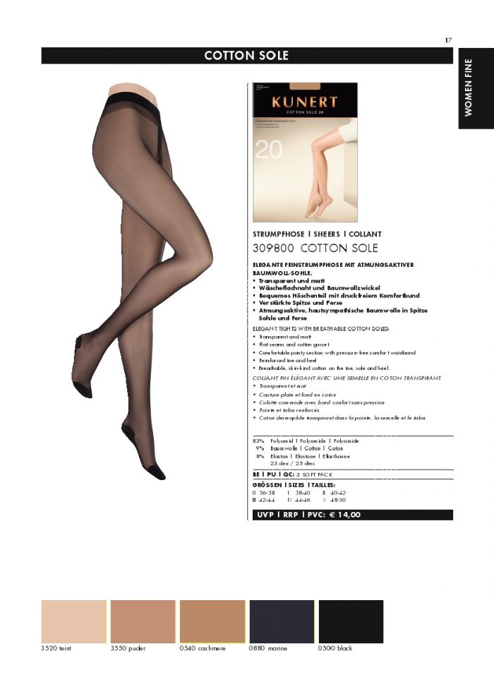 Kunert Kunert-basic-catalog-2018-17  Basic Catalog 2018 | Pantyhose Library