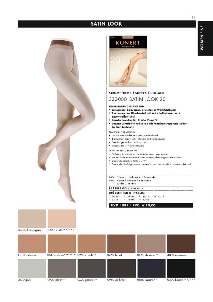 Kunert Kunert-basic-catalog-2018-21  Basic Catalog 2018 | Pantyhose Library