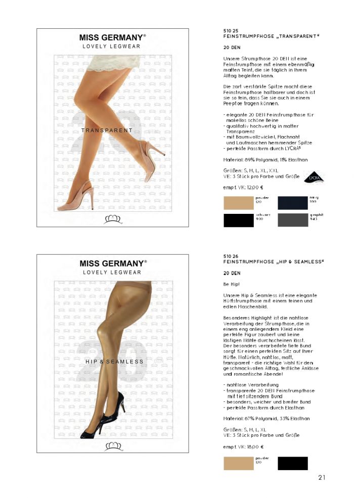 Miss Germany Miss-germany-catalog-fw-2018.19-21  Catalog FW 2018.19 | Pantyhose Library