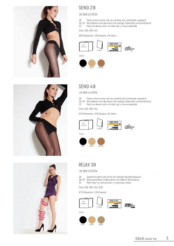 Giulia Giulia-classic-collection-catalogue-2018.2019-5  Classic Collection Catalogue 2018.2019 | Pantyhose Library